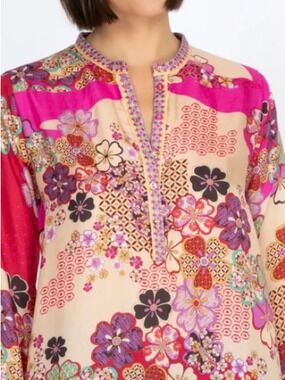 Johnny Was Yama Kels Silk Tunic